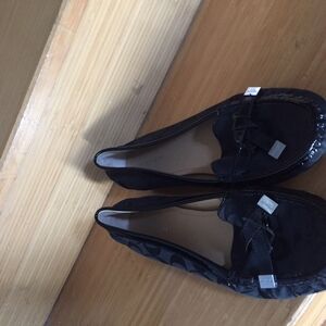 Coach Black Flats Sleek Minimalist Design